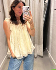 KEEPSAKE LACE SHELL TOP