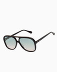 BANG SUNNIES IN BLACK WITH OLIVE-ROSE LENSES