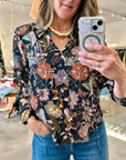 BELLE TOP IN MIDNIGHT FLORAL