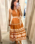 EMELINE MAXI DRESS IN CARDAMOM