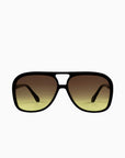 BANG SUNNIES IN BLACK WITH BROWN-YELLOW LENSES