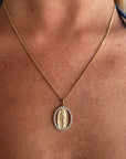MOTHER MARY DIAMOND CHARM NECKLACE