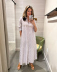 BODEN DRESS IN PEPPERMINT STRIPE