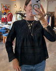 LATTICE LACE VICTORIAN TOP
