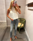 MID RISE DAZZLER ANKLE JEANS