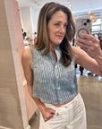 KATJA TOP IN NAVY STRIPE