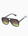 BANG SUNNIES IN BLACK WITH BROWN-YELLOW LENSES
