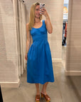 ZURI DRESS IN PEACOCK BLUE