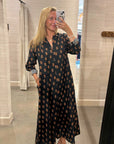 BODEN DRESS IN WHEAT STAMP
