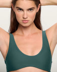 RUE SWIM TOP IN PETROL