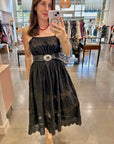 ROSETTE CROCHET DRESS