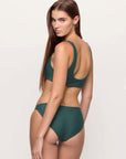 RUE SWIM TOP IN PETROL