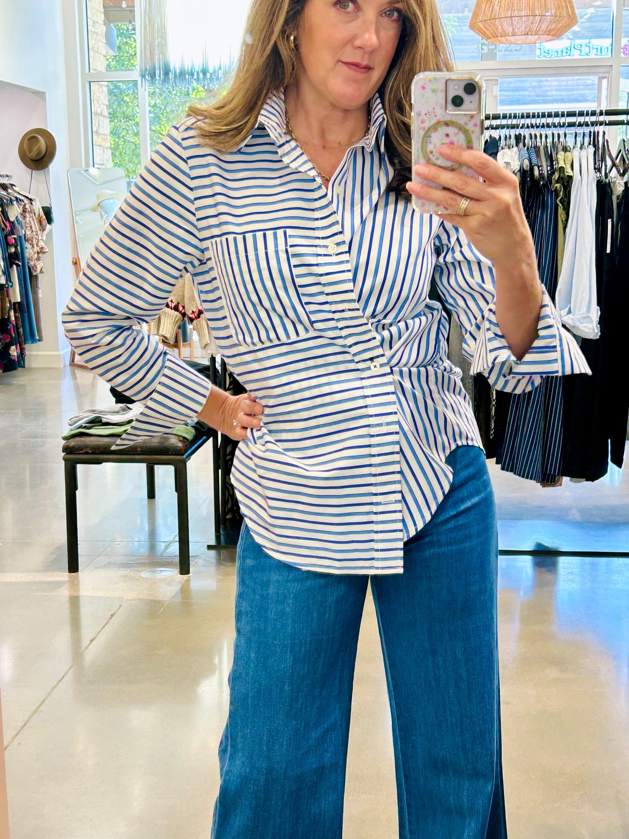 MEN'S SHIRT IN POOLE STRIPE