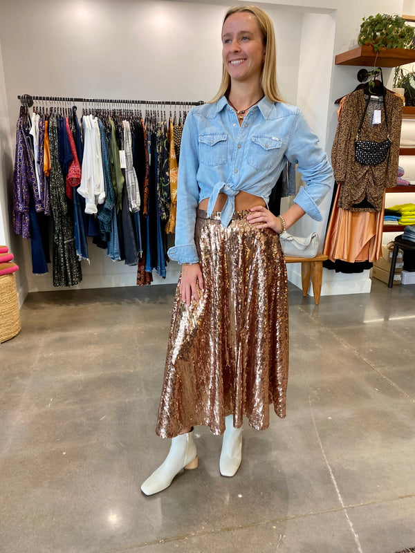 THE GOING ROUND SKIRT IN ALL THAT GLITTERS