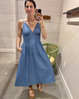 FLORIA DRESS IN CHAMBRAY