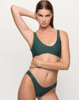 RUE SWIM TOP IN PETROL