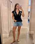 ELAINE EMBROIDERED TOP