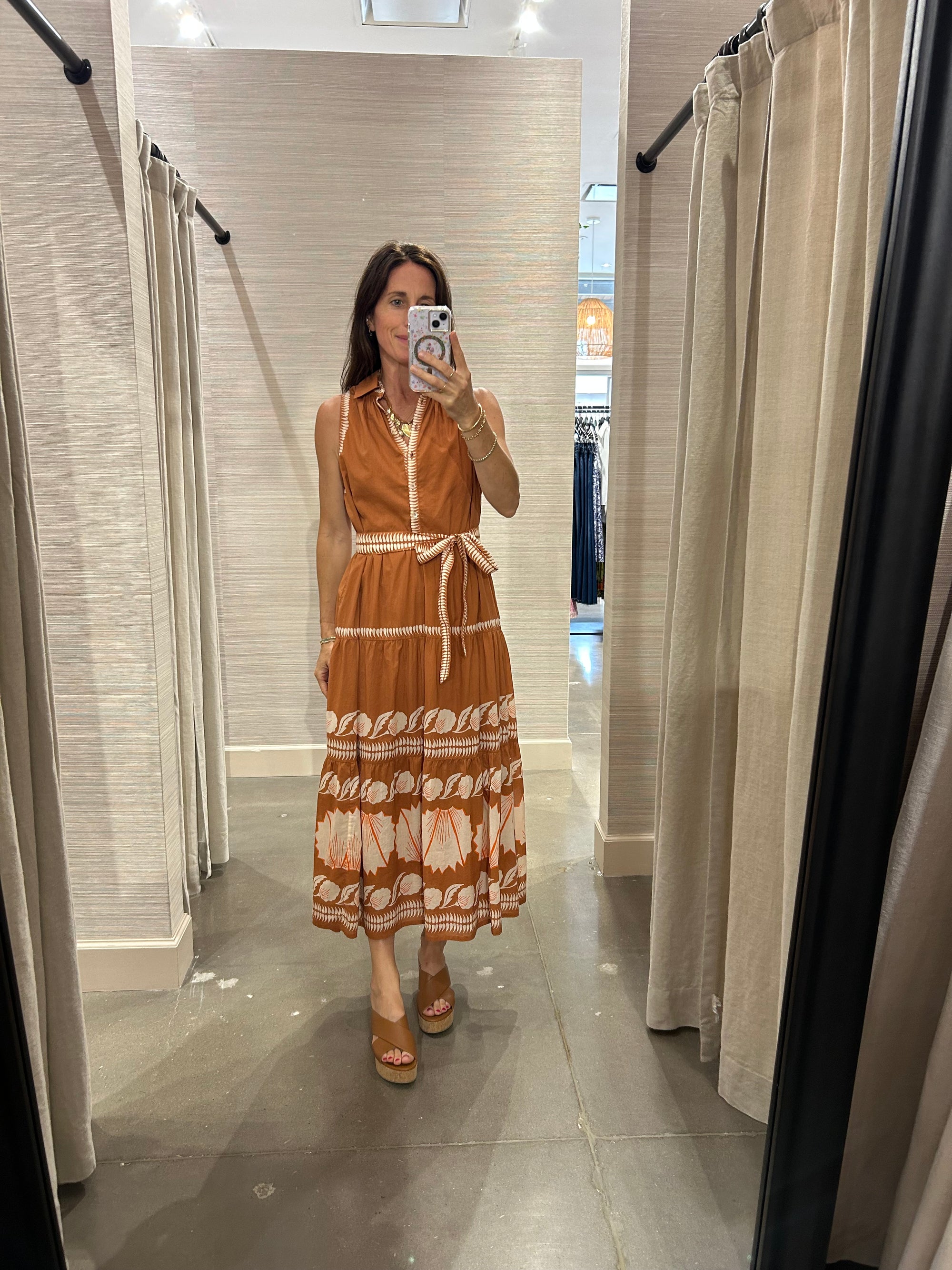 EMELINE MAXI DRESS IN CARDAMOM