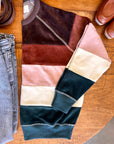 VELOUR COLLEGE SWEATSHIRT