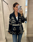 REVERSIBLE SHEPHERD CARDIGAN