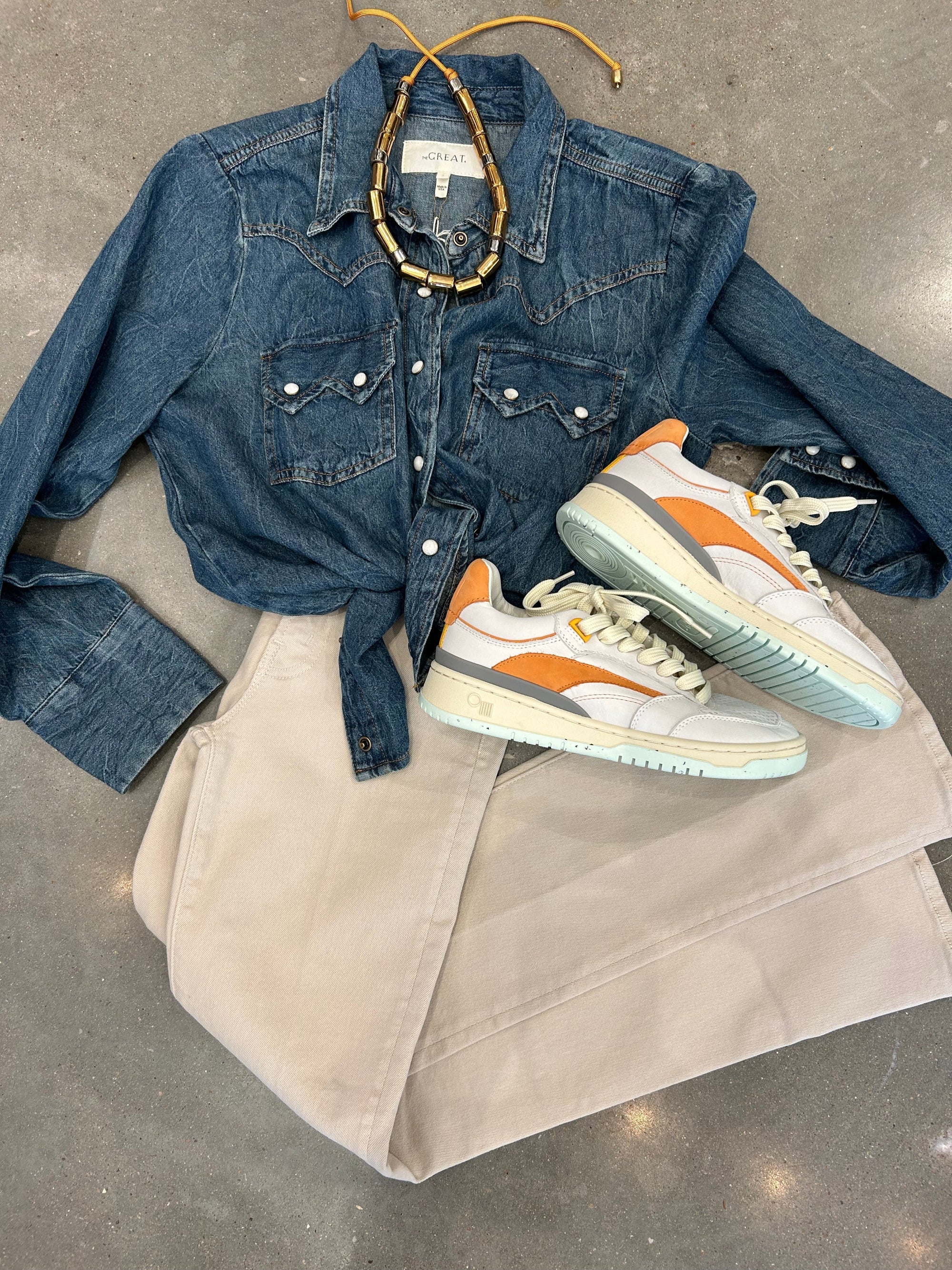 PRESTON SNEAKERS IN APRICOT CRUSH