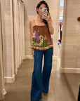 ALFIE RUCHED TOP