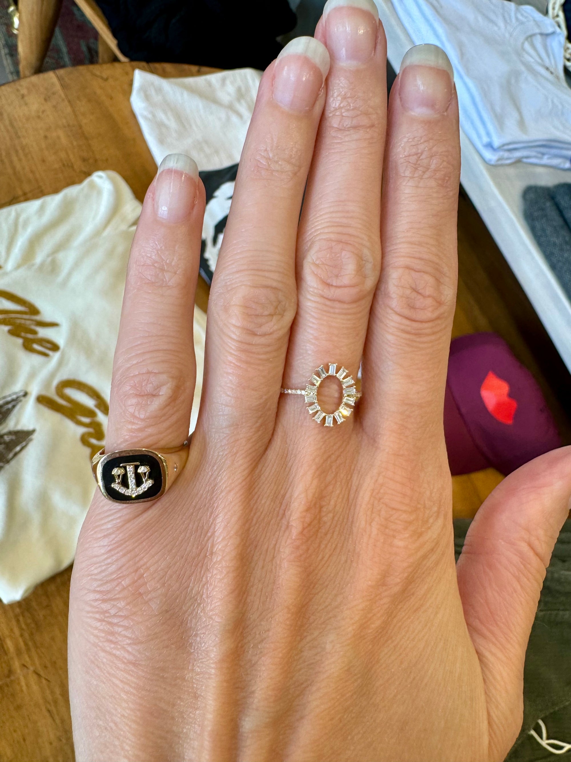 ZODIAC CERAMIC + DIAMOND SIGNET RING