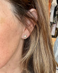 BAGUETTE PINWHEEL EARRINGS