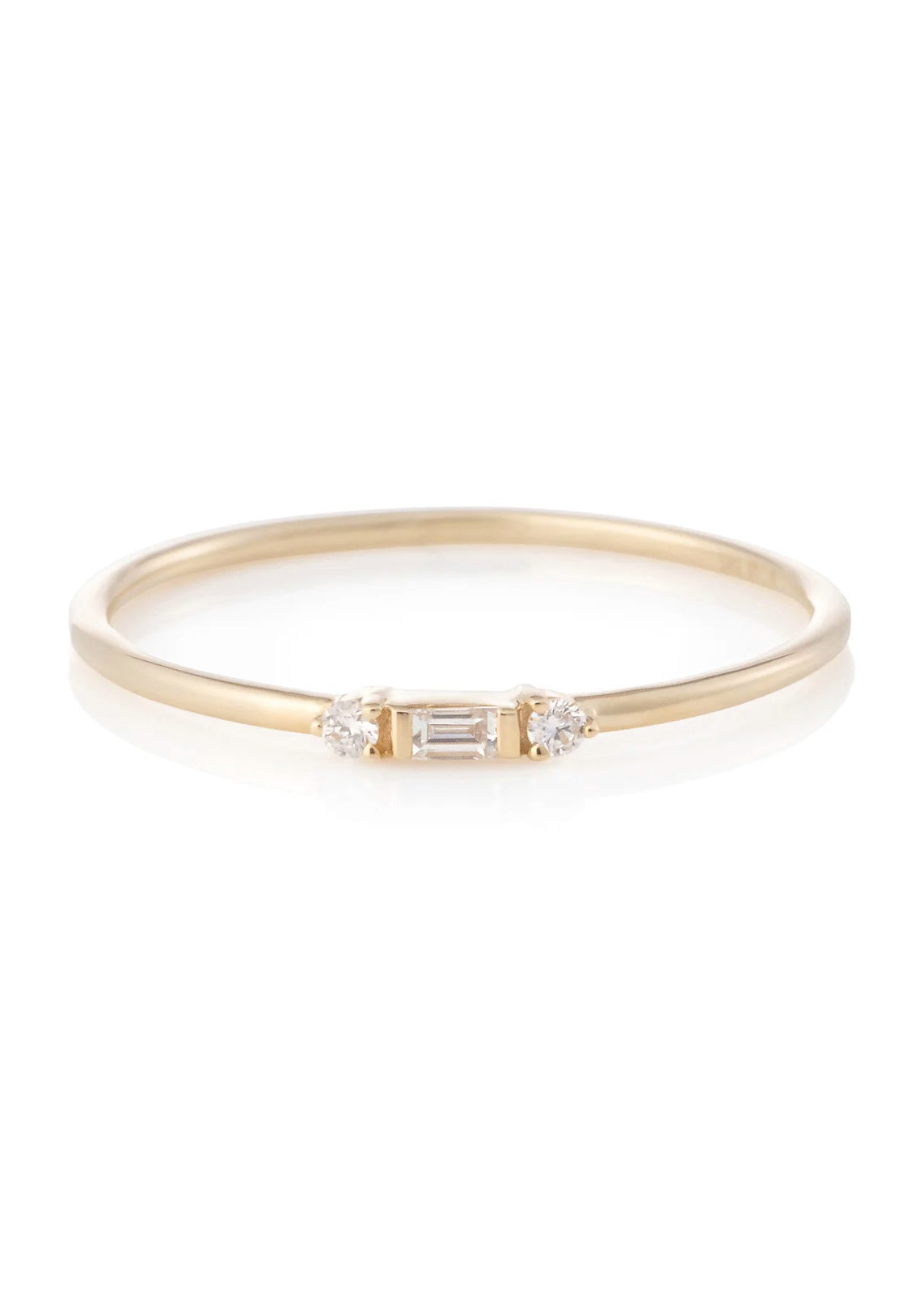 DIDION TINY BAGUETTE STACKING RING