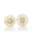 BAGUETTE PINWHEEL EARRINGS