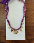 BANDANA NECKLACE // PURPLE