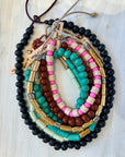 DOUBLE BUBBLE BEAD NECKLACE IN TAP