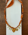 BANDANA NECKLACE // BURNT ORANGE