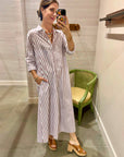 BODEN DRESS IN PEPPERMINT STRIPE