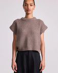 SOFTEST OLIVA CASHMERE VEST