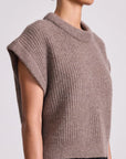 SOFTEST OLIVA CASHMERE VEST