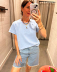 CALLIE SWEATSHIRT IN SEASALT BLUE