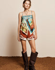 ACE SILK SCARF TOP