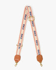 ADJUSTABLE WEBBING CROSSBODY STRAP IN CREAM