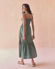ADLEY MAXI DRESS IN SOLID PALM