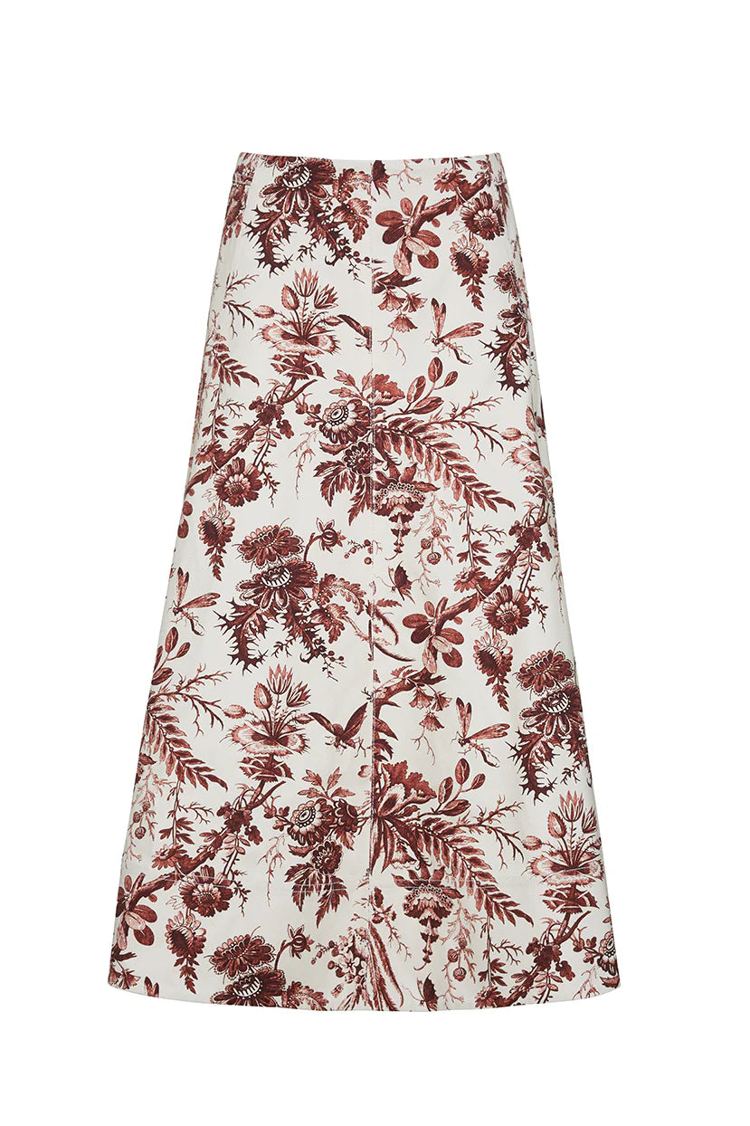 AISHA SKIRT IN TOILE IVORY