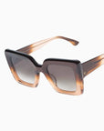 AMOUR SUNNIES IN COLA FADE WITH BROWN LENSES