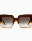 AMOUR SUNNIES IN COLA FADE WITH BROWN LENSES