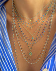 CLASSIC NECKLACE / 16.5" / BABY BLUE