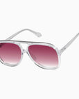 BANG SUNNIES IN CRYSTAL WITH ROSE GRADIENT LENSES