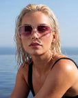 BANG SUNNIES IN CRYSTAL WITH ROSE GRADIENT LENSES