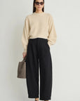 BARI CROP TROUSER IN BLACK