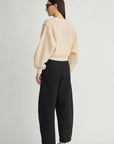 BARI CROP TROUSER IN BLACK