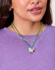 BEADED CHARM NECKLACE