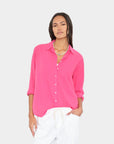 BEAU SHIRT IN FUCHSIA PINK
